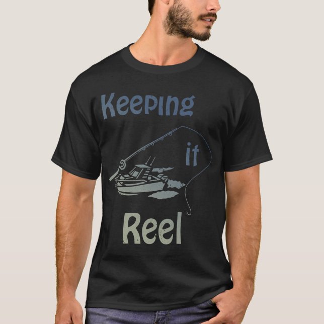 Angeln mit Stil - Fischen T-Shirt (Vorderseite)