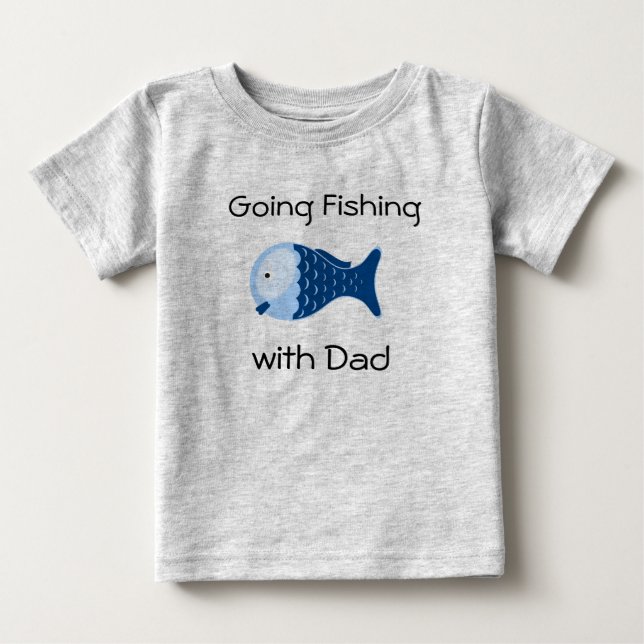 Angeln mit Vater Kleinkinder Shirt (Vorderseite)