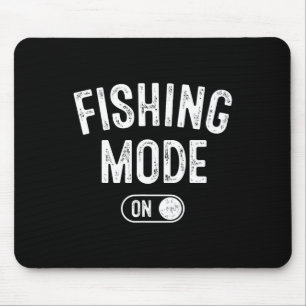 Angeln Modus Ein Lustiges Fischer-Geschenk Fischen Mousepad