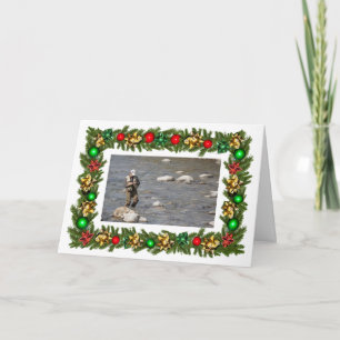 Angeln nach Maß "Fishmas" Weihnachten Karte