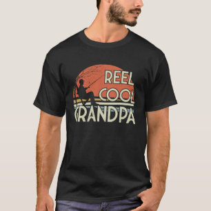 Angeln Opa Rolle Cool Angeln Vintage Vatertag T-Shirt