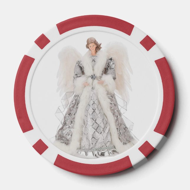 Angeln Poker Chips, roter Streifen Pokerchips (Rückseite)