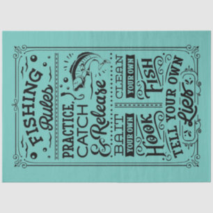 Angeln Regeln Seidenpapier