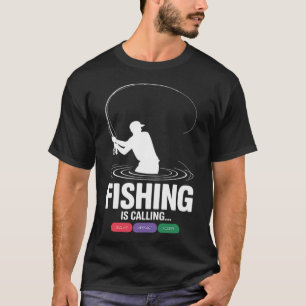 Angeln ruft mich Erinnerungsnachricht Ablehnen Akz T-Shirt