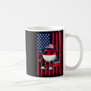 Angeln Rute Jungen Amerikanische Flagge Patriotisc Kaffeetasse