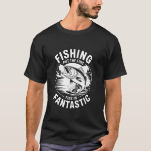 Angeln steckte die Flossen Flossen in Fantastisch T-Shirt