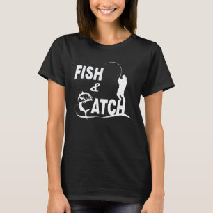 Angeln und Fangen Outdoor-Sport Hobby und Freizeit T-Shirt