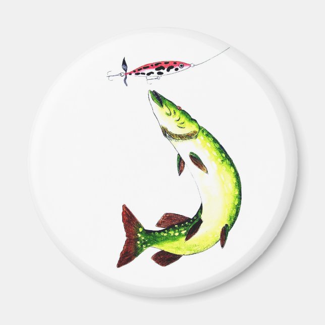 Angeln und Fliegenfischen Magnet (Vorne)