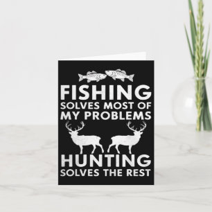 Angeln und Jagd Geschenke Vatertag Humor Jäger Karte