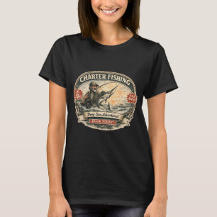 Angeln von Schwertfisch mit Charter T-Shirt