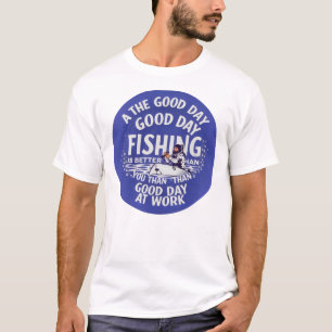 Angeln vs. Arbeit T-Shirt
