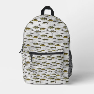 Angeln Walleye Bass Crappie Angler Männer Bedruckter Rucksack