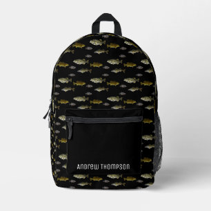 Angeln Walleye Bass Crappie Angler Männer Bedruckter Rucksack