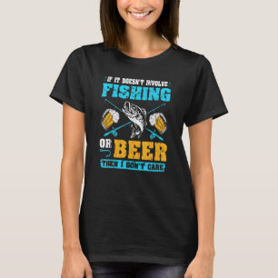 Angelnder Fisch trinkt Bier T-Shirt