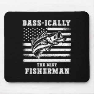 Angelnder Fischer B-isch Der beste Fischer Fisch Mousepad