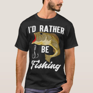 Angelnder Fischer Winkel Fisch Lustiges Angeln T-Shirt