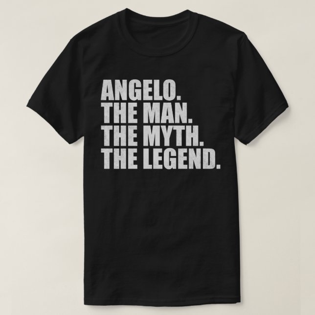Angelo Name Angelo Vorname T-Shirt (Design vorne)
