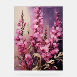 Angelonia - Impasto Floral Acrylschild