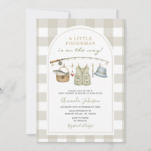 Angelrod Kleine Fischer Baby Shower  Einladung