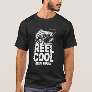 Angelrolle Cool Papaw Lustiger Angel-Opa Vatertag T-Shirt