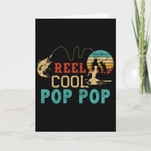 Angelrolle Cool Pop Pop Vatertagsgeschenk für Fi Karte
