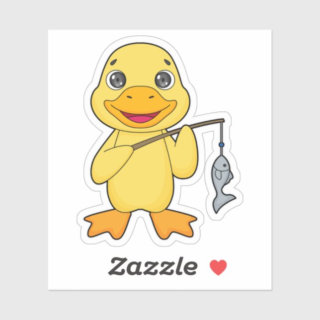 Angelrute Aufkleber (Blatt)