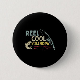 Angelrute Cool Großvater Großvater Fischer Button