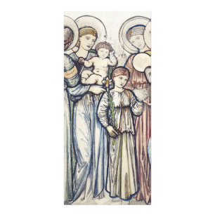 Angels and Children von Sir Edward Burne-Jones Werbekarte