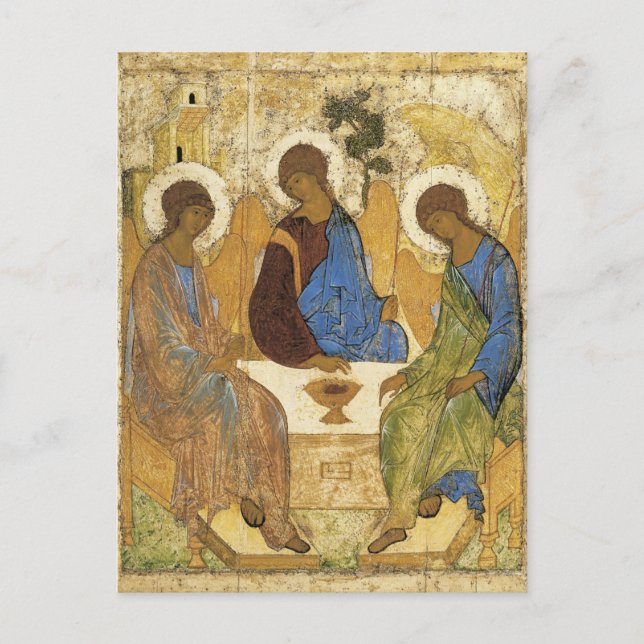 Angels At Mamre Trinity Postkarte (Vorderseite)