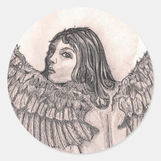 "Angels Attention"-Aufkleber/Umschlag Aufkleber