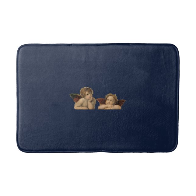 Angels Engel – Madonna Sixtina – Raphael – Vintage Badematte (Vorderseite)
