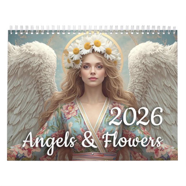 Angels & Flowers 2026 Kalender (Titelbild)