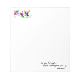 Angels Flying Happiy "All Day" Wasserfarben-Sketch Notizblock