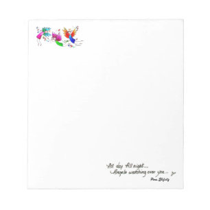 Angels Flying Happiy "All Day" Wasserfarben-Sketch Notizblock