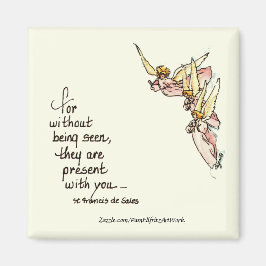 Angels From Clouds with Sprichwort of Comfort for Magnet