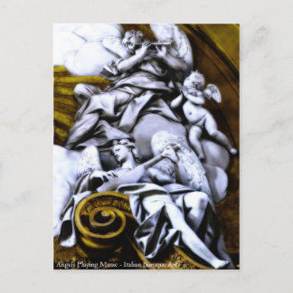 Angels Jouer Musique Carte Postale