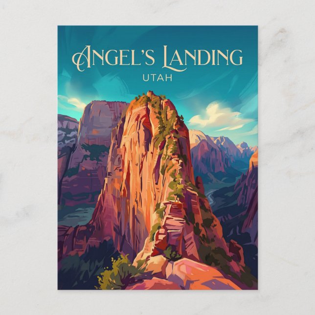 Angels Landing USA Postkarte (Vorderseite)