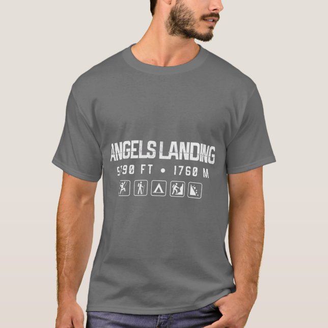 Angels Landing Zion Nationalpark T-Shirt (Vorderseite)