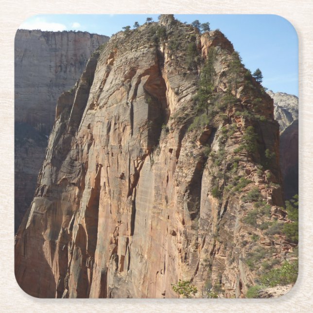 Angels Landung im Zion Nationalpark Rechteckiger Pappuntersetzer (Vorderseite)