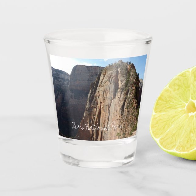 Angels Landung im Zion Nationalpark Schnapsglas (Vorderseite)