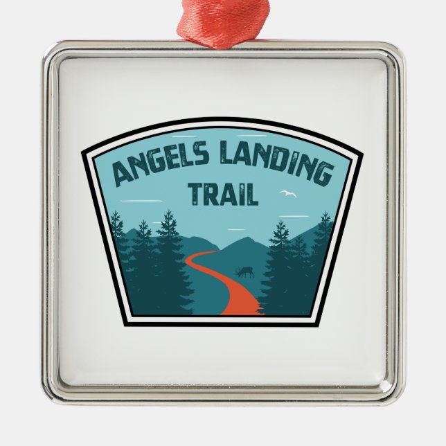 Angels Landweg Zion Nationalpark Ornament Aus Metall (Vorne)