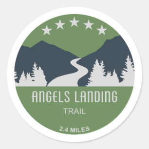 Angels Landweg Zion Nationalpark Runder Aufkleber
