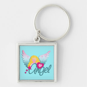 Angels Liebe, Cyan Schlüsselanhänger
