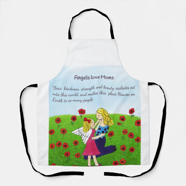 Angels Liebe Mama All-Over Print Schürze (Vorderseite)