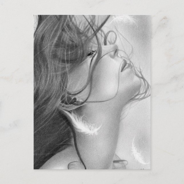 Angels Lost Wing Postkarte (Vorderseite)