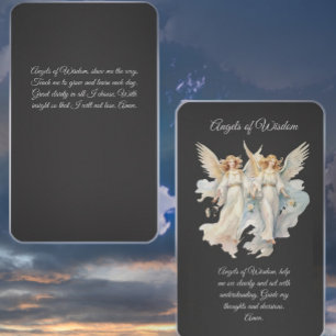 Angels of Wisdom Prayer Card Visitenkarte