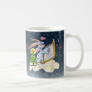 Angels on High Xmas Tree Moon Tasse