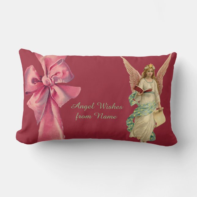 ANGELS - personalisierte Weihnachtsgelenke Lendenkissen (Vorderseite)