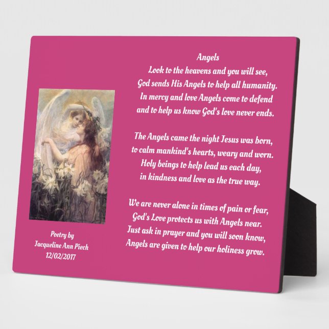 Angels Poetry Fotoplatte (Seite)