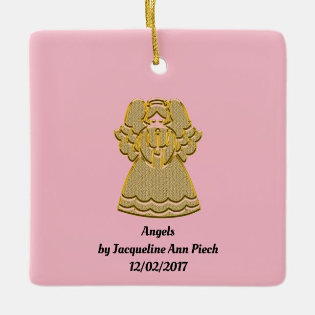 Angels Poetry Keramikornament (Vorderseite)